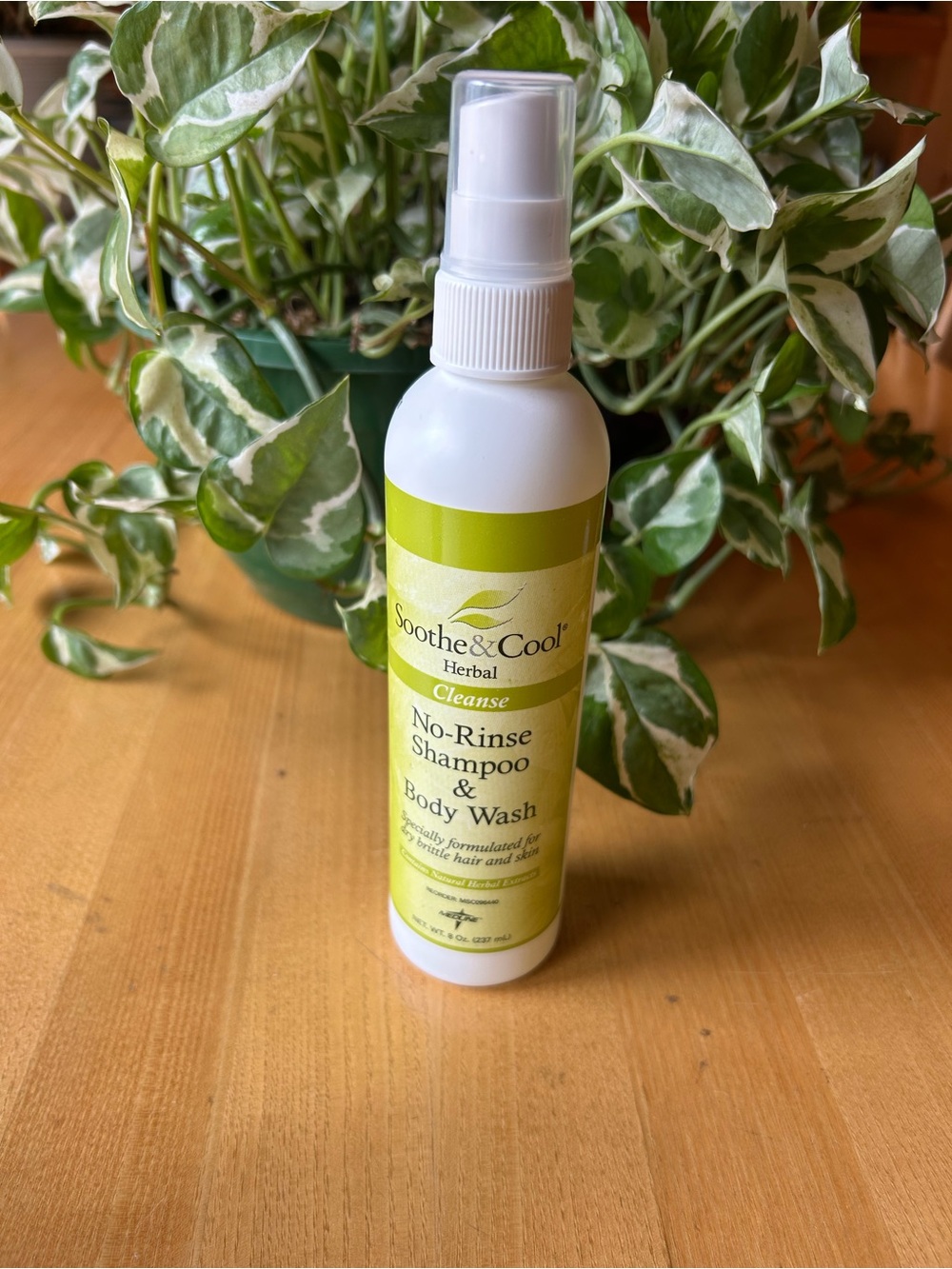 Herbal No-Rinse Shampoo & Body Wash -